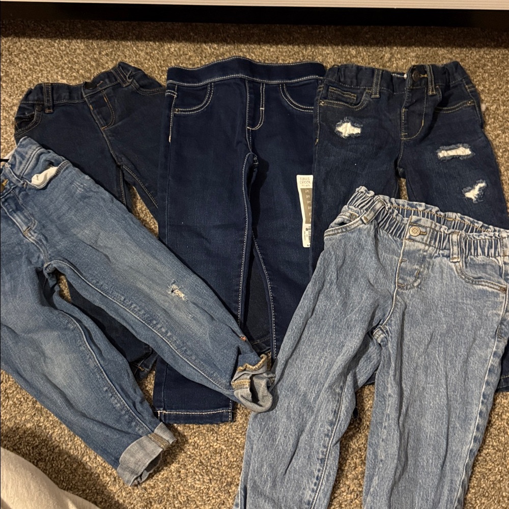 Set of 5 Denim Jeans for Kids
